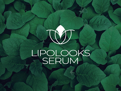 Lipolooks Serum logo Design herbal logo logo design logodesign packaging serum skincare