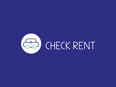 Check Rent Logo Design blue branding branding design car combination logo logo logodesign logomark logomotion motiongraphics travel