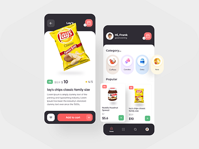 Lazica App Design app design ecommerce food app mobile online shop product design uiux