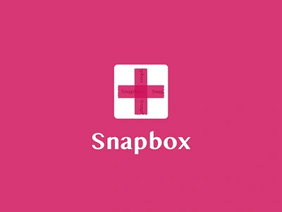 Snapbox Logomotion animation branding graphic design logo logodesign logomark logotype motion design motion graphics pink social media vector