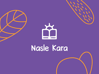 Nasle Kara School Branding animation branding graphic design illust illustration logo motion design purple school school branding visual identity