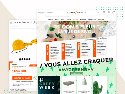 BHV Marais branding design ui ux web