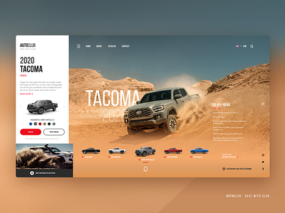 Concept Auto Dealer Site auto branding car dealer design off road promo ui ux website
