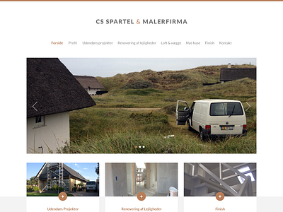 Webdesign - CS Spartel & Malerfirma design web