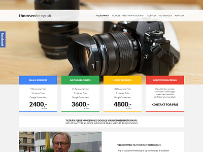 Webdesign - Thomsen Fotografi design web