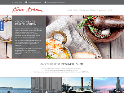 Webdesign - Karens Brasserie design web