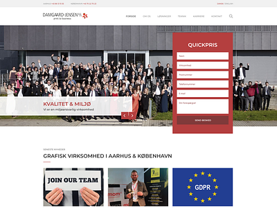 Webdesign - Damgaard Jensen design web