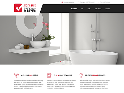 Webdesign - Hornsyld VVS & Blik design web