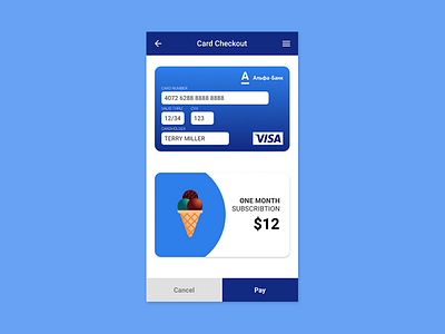 Credit Card Checkout/Daily UI #002