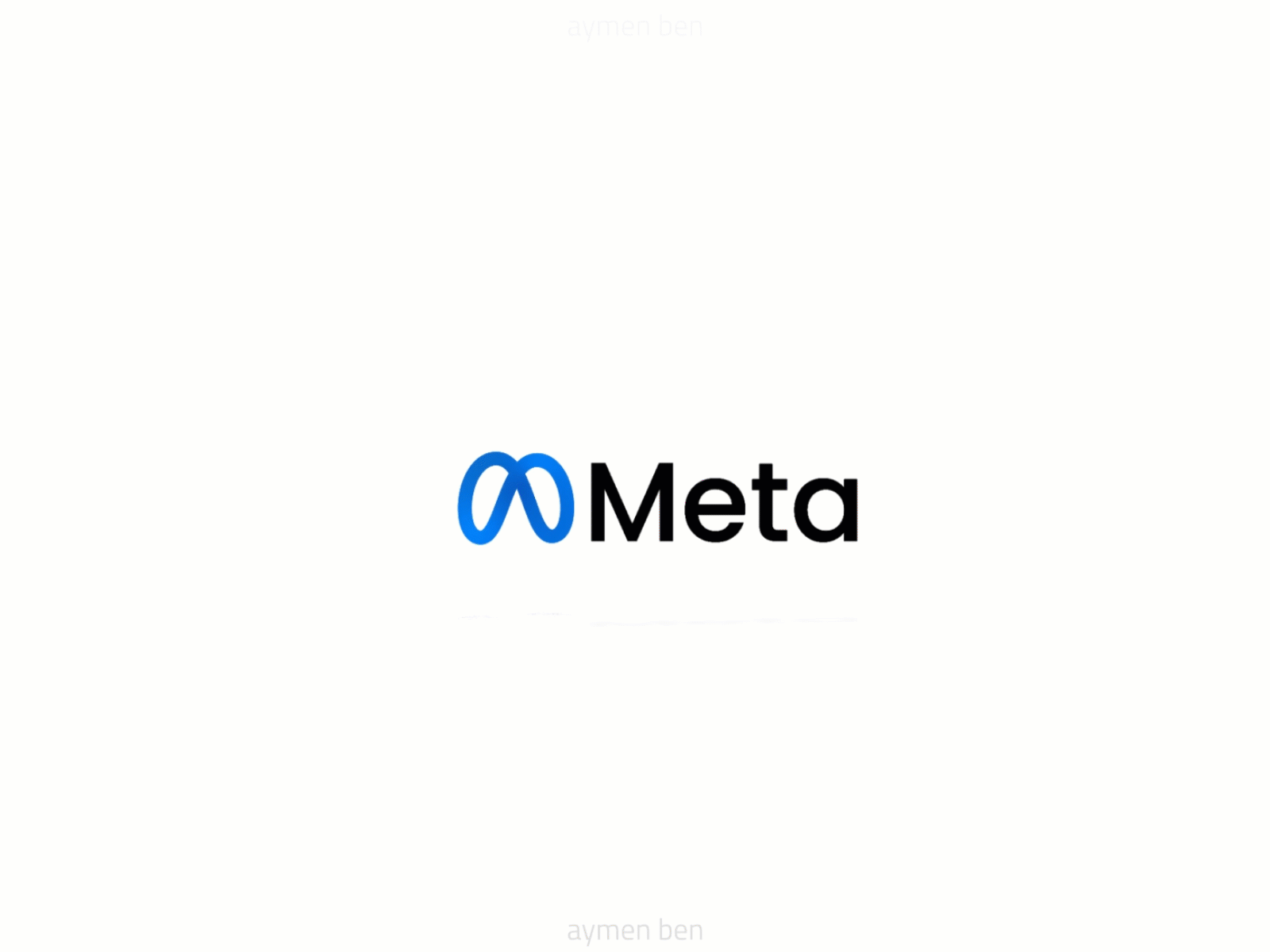 META LOGO ANIMATION 3d animation branding graphic design logo meta motion graphics