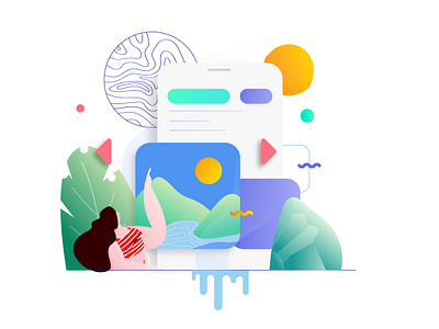 Mobile App Booking Tour Feature Illustration