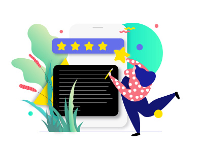 Mobile App Feedback Feature Illustration