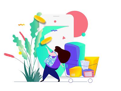 Consumer Loans Feature Illustration appdesigner buy consumer customillustrations developer illustration isometric loans mobile app redesign shopping store ui ux webdevelop webdevelopers webdeveloping webdevelopment