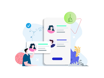 Hire House Helper E-Wallet Feature Illustration appdesigner booking customillustrations developer ewallet hire hireme house illustration isometric mobile app redesign support ui ux webdevelop webdevelopers webdeveloping webdevelopment