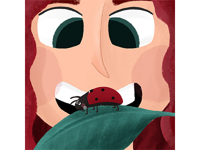 Ladybird character design children book illustration childrens book childrens illustration digital painting illustration ladybird ladybug