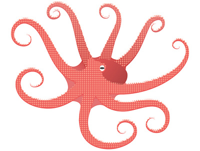 Pacific Octopus design digital painting illustration octopus sea creature sea life vector