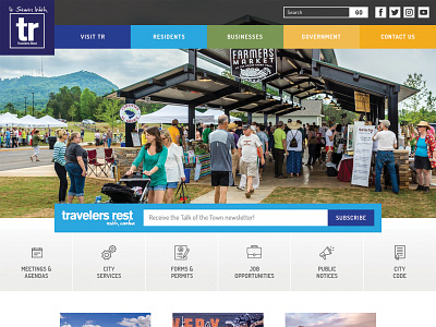 City of Travelers Rest Website city municipal municipality web web design website website design wordpress
