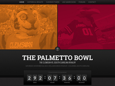 The Palmetto Bowl clemson football gamecocks south carolina sports tigers usc web website wordpress