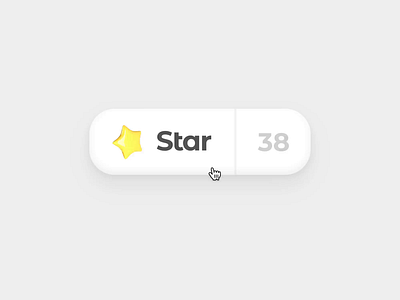 Star Button 3d animation auto animate blender button framer gif hover interaction magic motion mario prototype star ui video web