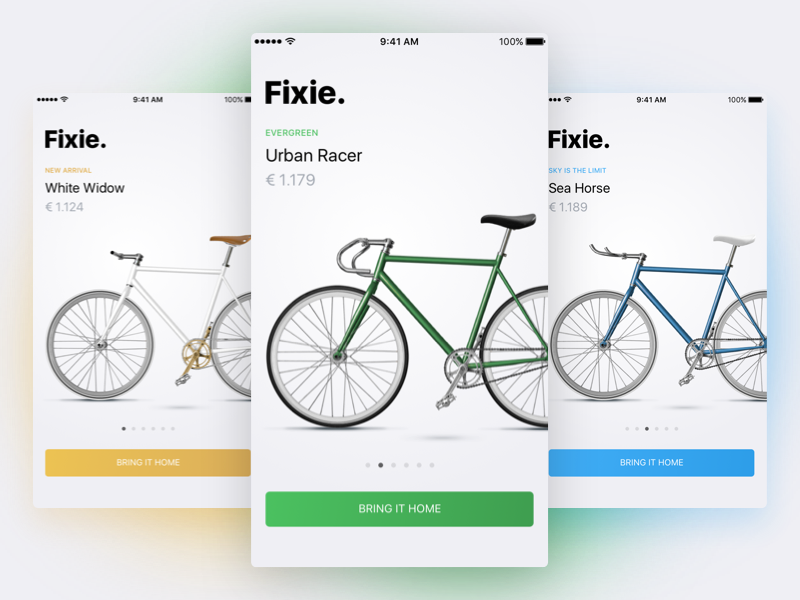 Fixie. by Edoardo Mercati on Dribbble