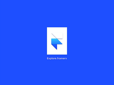 Framer X15 - Lightning Fast animation app blue framer gif loading save ui