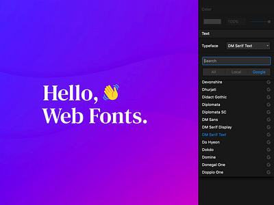 Framer X40: Web Fonts animation app blue dark font fonts framer framer x gif google gradient purple typeface typefaces typography ui web