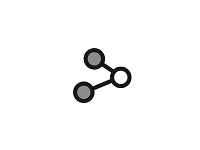 Connect Icon black and white connection icon motion network outline