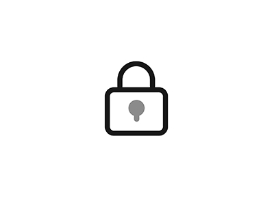 Lock icon animation black and white icon lock motion ouline safe safety secure