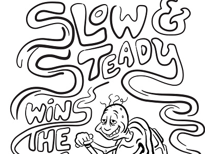 Slow & Steady progress affinity designer illustration inspiration