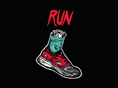 Run The Run fun illustration illustrative design inspiration personal project run