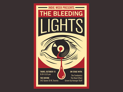 Bleeding Lights – Indie Week Toronto – Poster