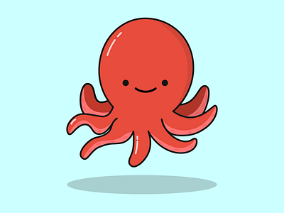 Day 5/100 - Octopus 100daysofillustration adobe adobe illustrator design illustration octopus the100dayproject vector