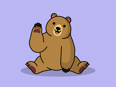 Day 19/100 - Bear 100daysofillustration adobe adobe illustrator design illustration the100dayproject vector