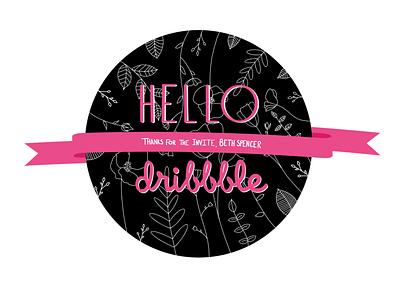 Hello Dribbble doodle hellodribbble procreate