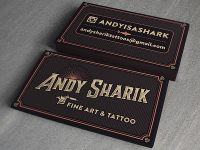 Personal Business Card artists fine art tattoo vintage