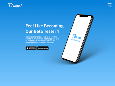 App Landing Page