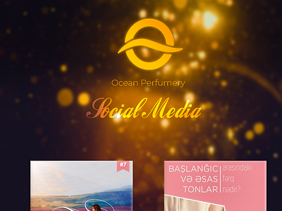 Ocean Perfume Social Media projects branding color photoshop socialmedia