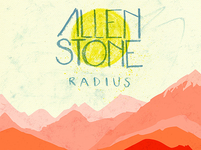 Allen Stone Album Cover Concept allen stone chalk design illustrator mixed medium vector