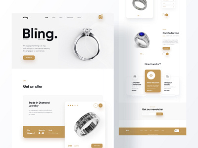 3D Product Landing Page - Dimond ring