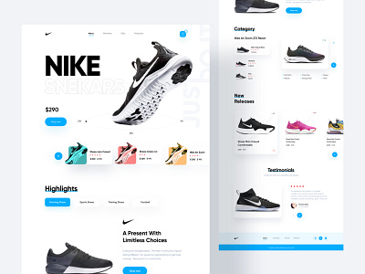 Product Landing Page - Sneaker