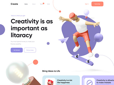 Website design - Creative Agency by Ahsanul Islam Tapadar on Dribbble