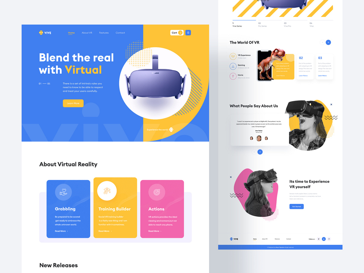 Product Landing Page - Ui Design By Ahsanul Islam Tapadar For Fireart 