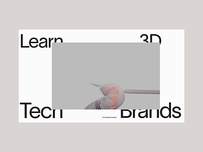 Stylus course 3d animation branding c4d clean design future houdini minimal modern typography ui user interface ux