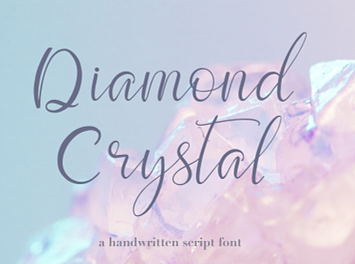 Diamond Crystal branding calligraphy design font handlettering handwritten illustration