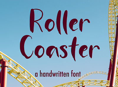 Roller Coaster branding calligraphy design font handlettering handwritten illustration