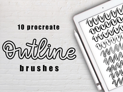 Outline Procreate Brushes