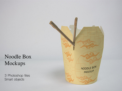 Noodle Box Mockup box mockup noodle