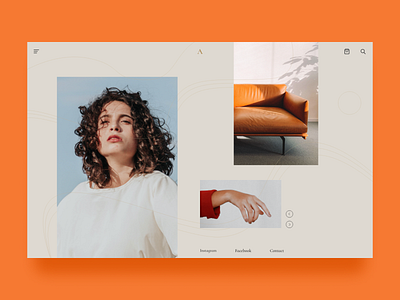 Fashion web UI design