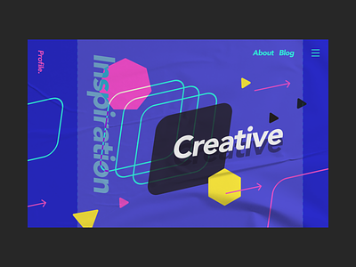 Profile website design branding dailyui design figma graphic design typography ui ui design uiux web design