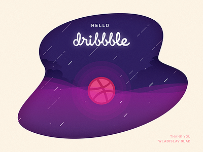 Hello Dribbble! first first shot hello illustrator
